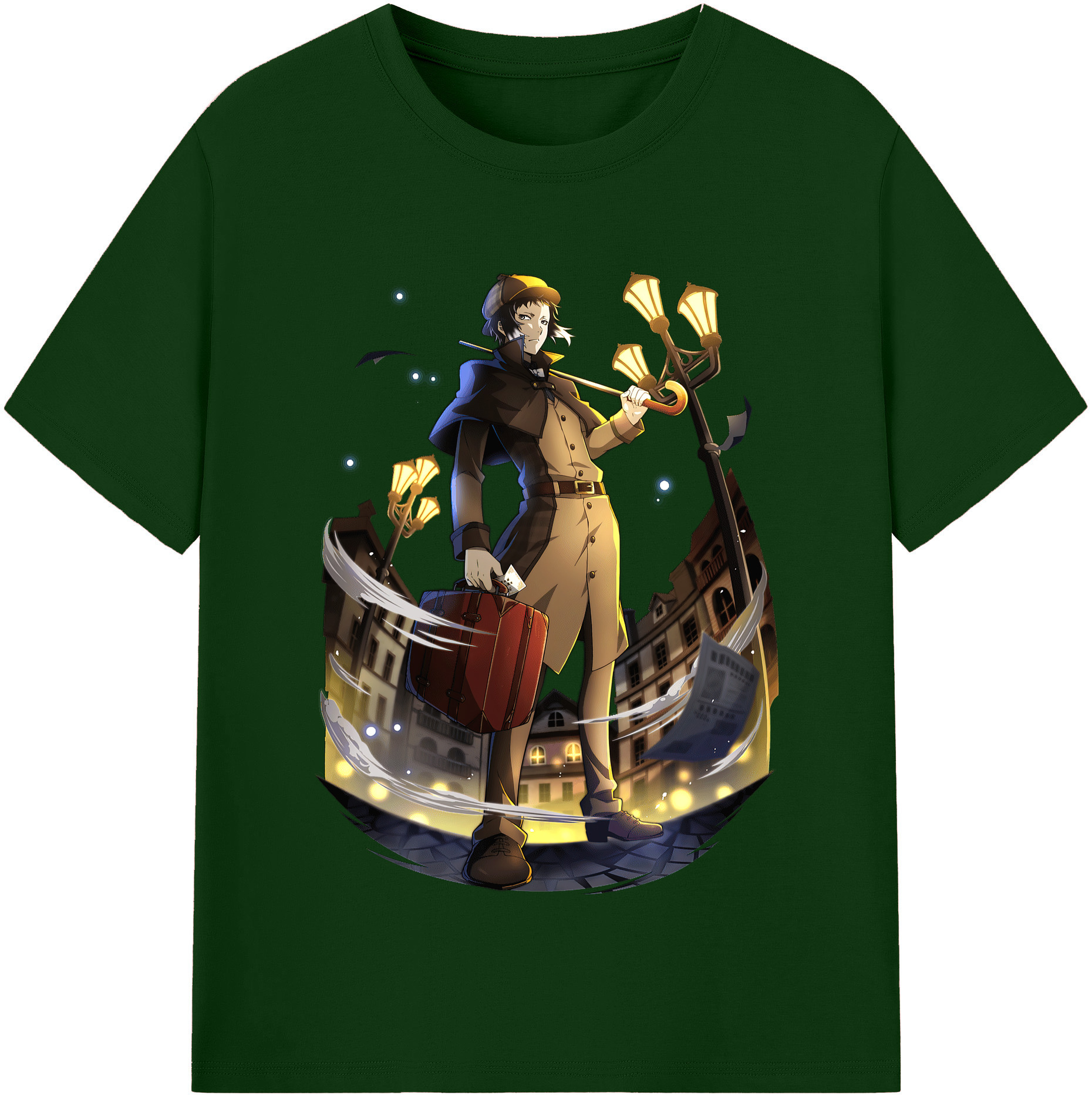 （画像用） 文豪ストレイドッグス Bungo Stray Dogs 綿100％半袖Tシャツ（フロントプリント）